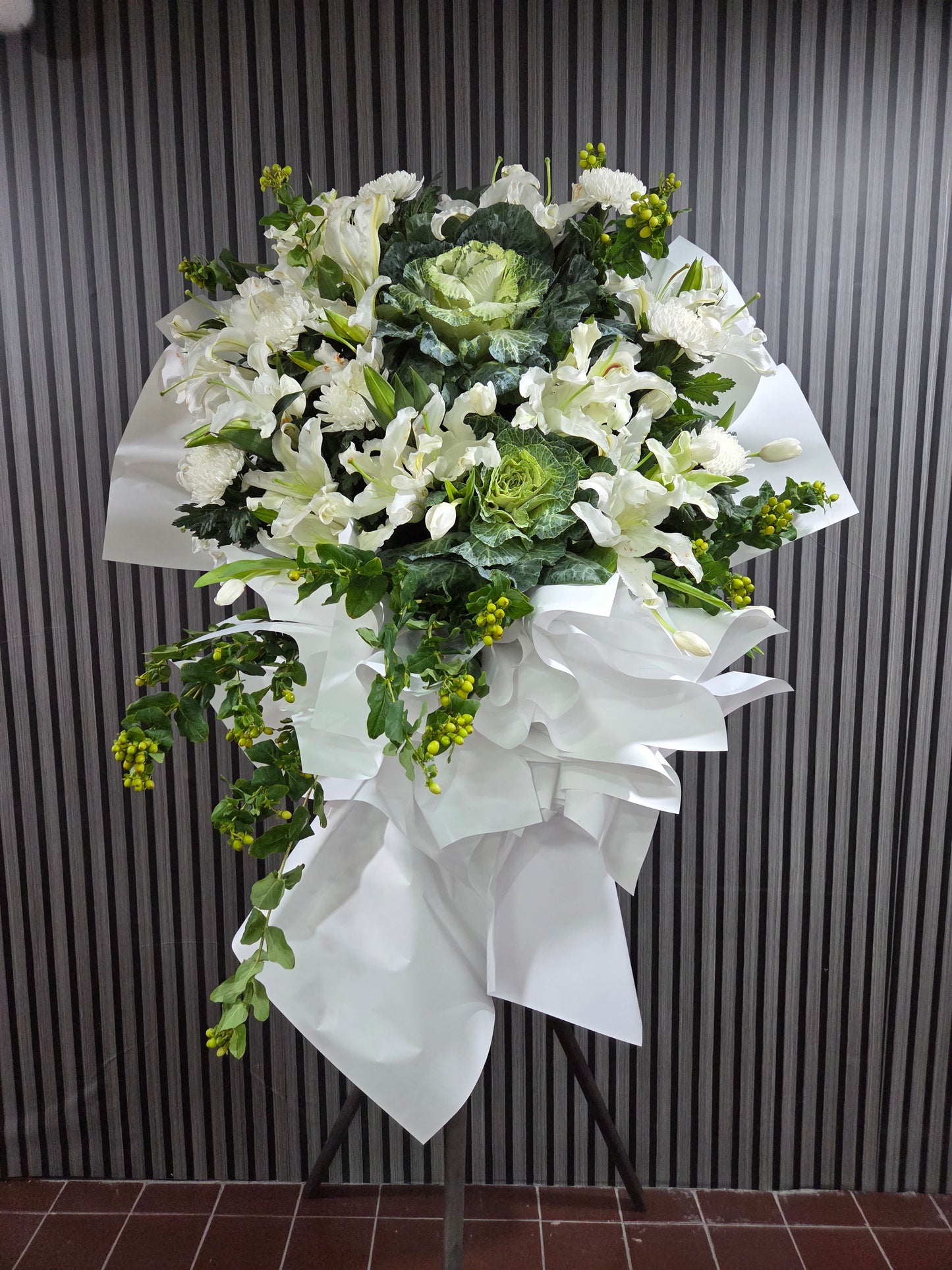 葉牡丹花籃 B2040