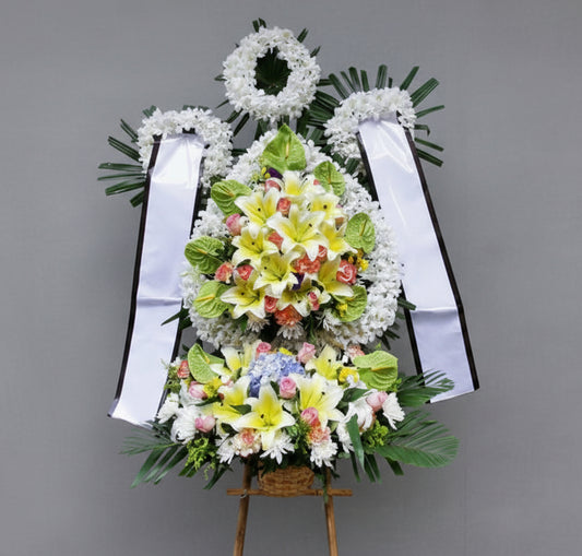 中式傳統花圈 E2018