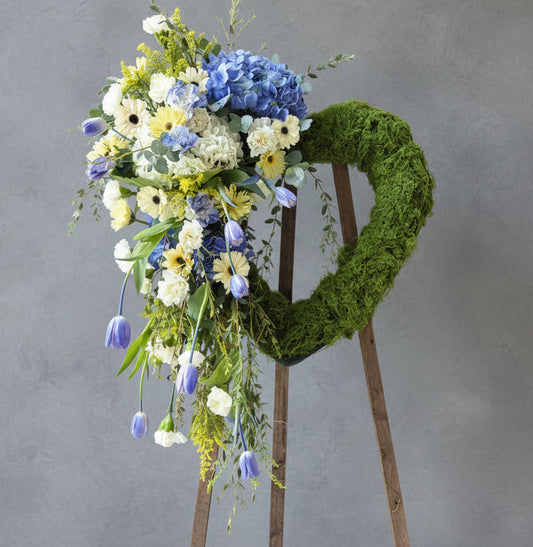 (造型) 西式心型花圈 E2023