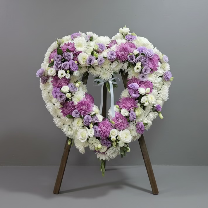 (蝴蝶蘭 玫瑰特大花籃) 追思花籃 P2049 悼念花牌 喪禮花牌 殯儀帛事花牌 香港帛事花,  3/6呎高 (副本)