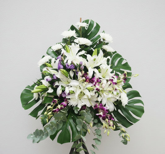 中式泰國蘭花花籃 B2008（三腳架|座地）